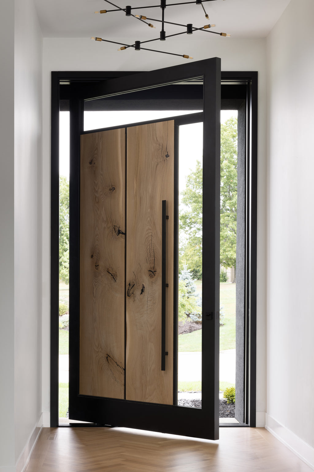 Custom Oak Pivot Door