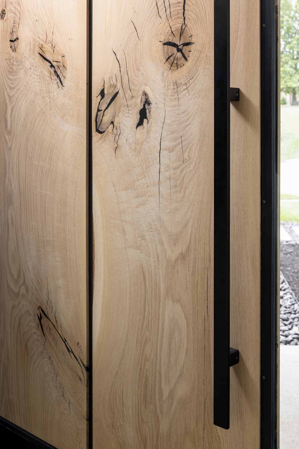 Custom Oak Pivot Door