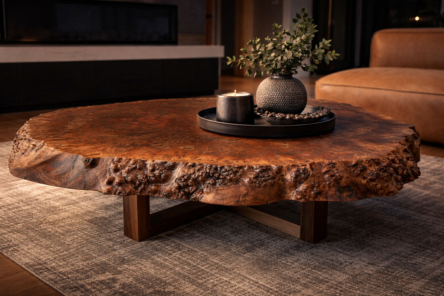 Crosscut Coffee Table