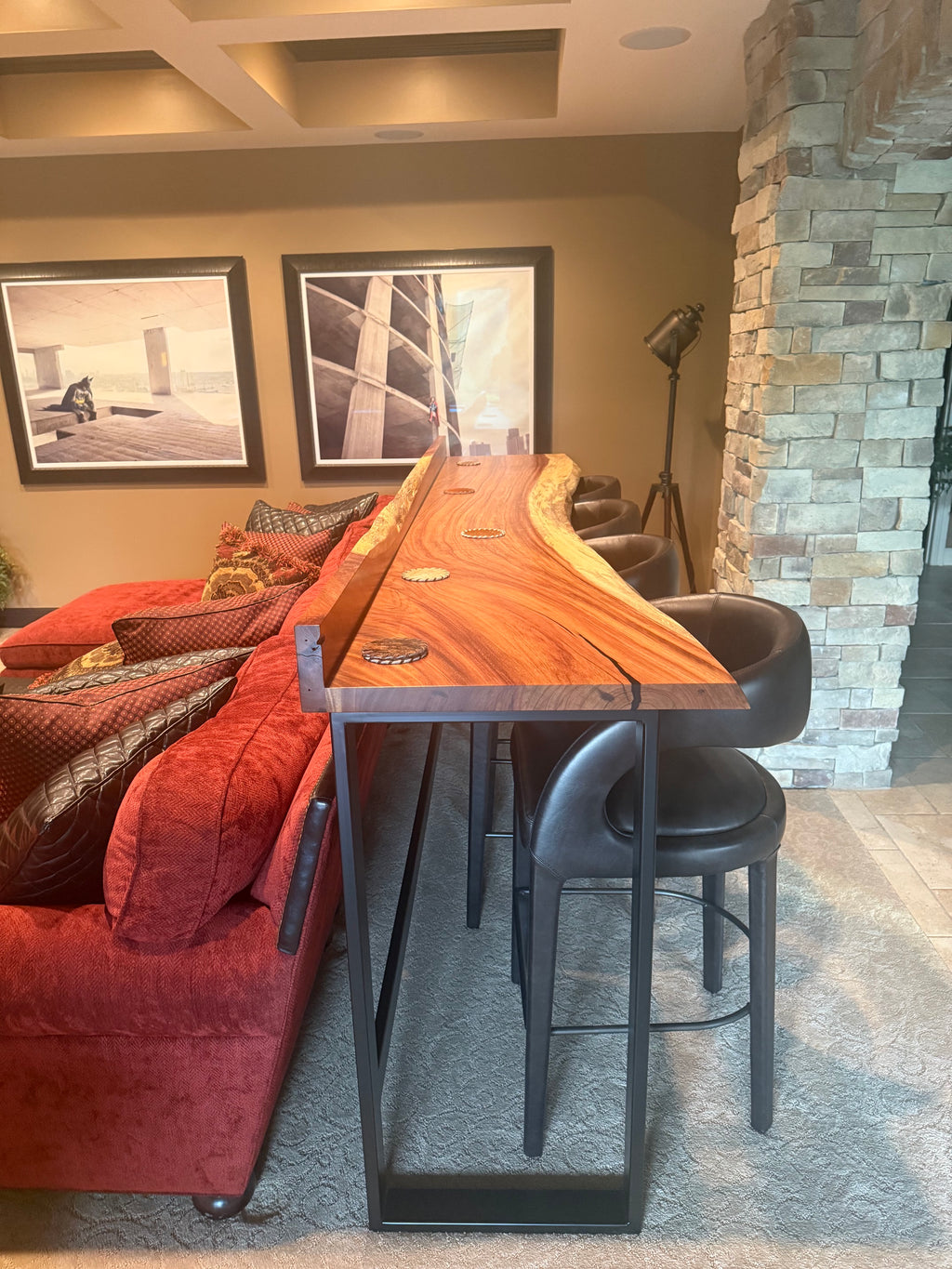 Live Edge Bar Table