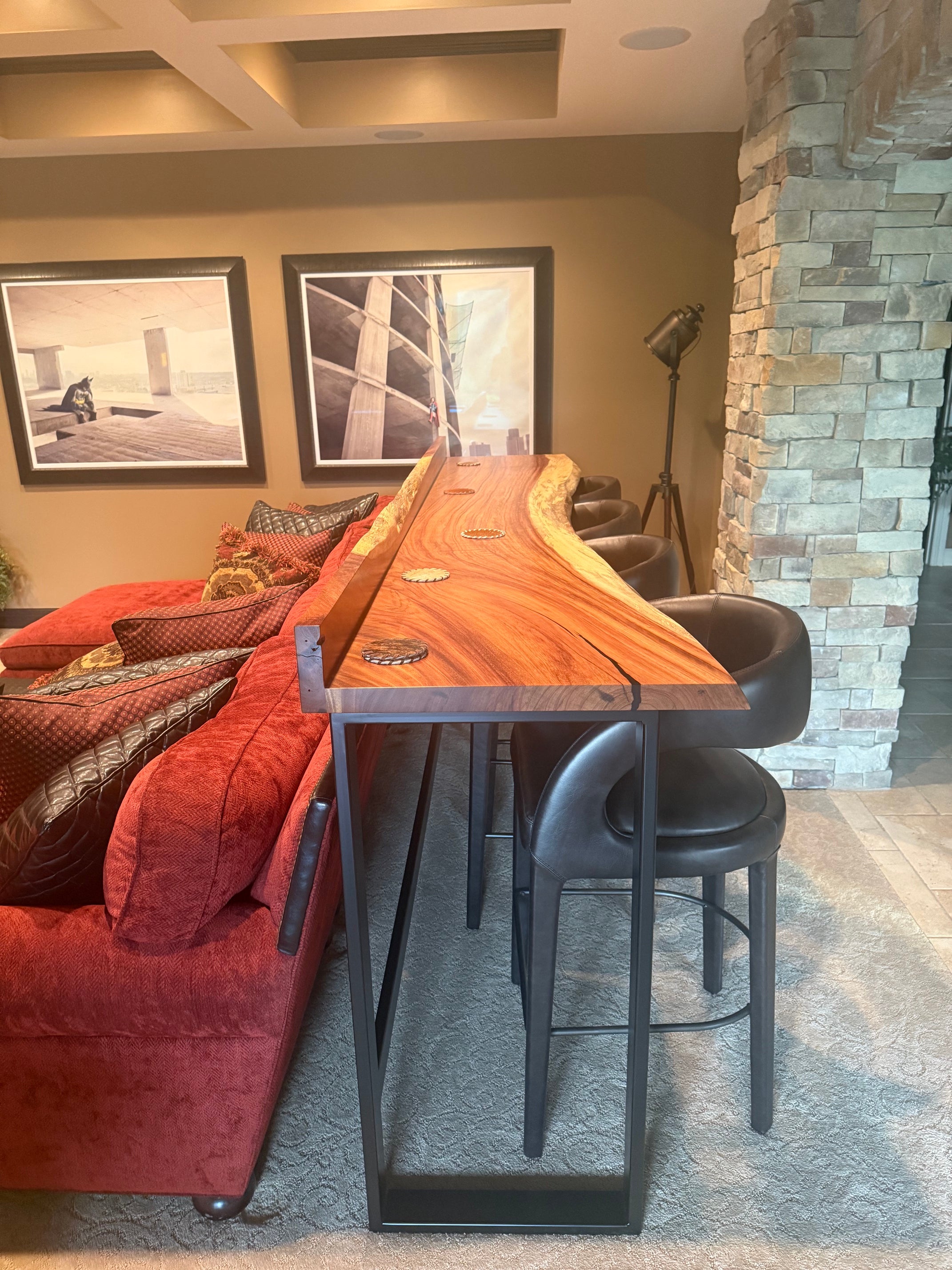 Live Edge Bar Table