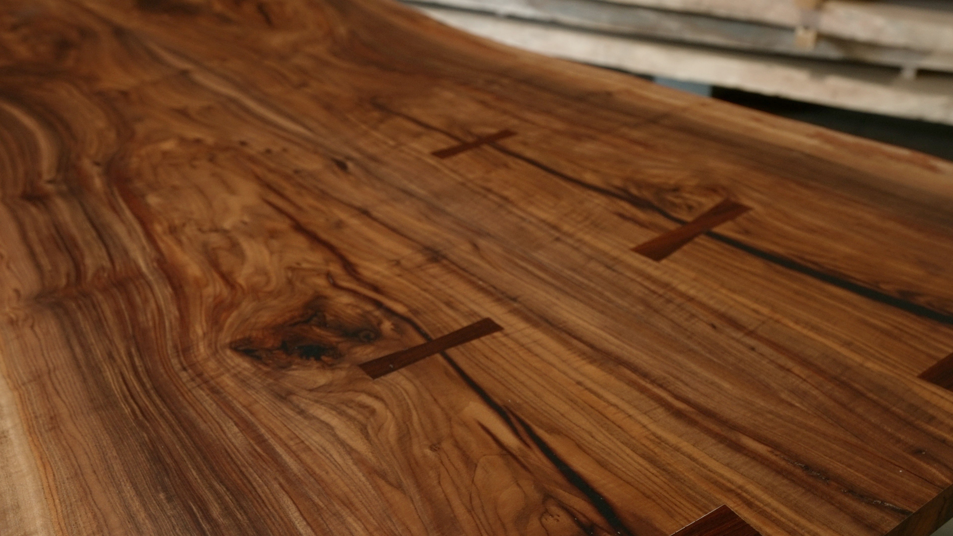 Claro Walnut Bookmatch Dining Table