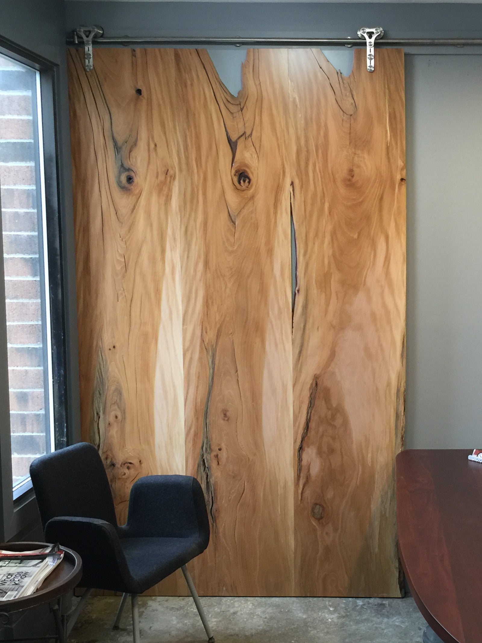 Live Edge Office Door