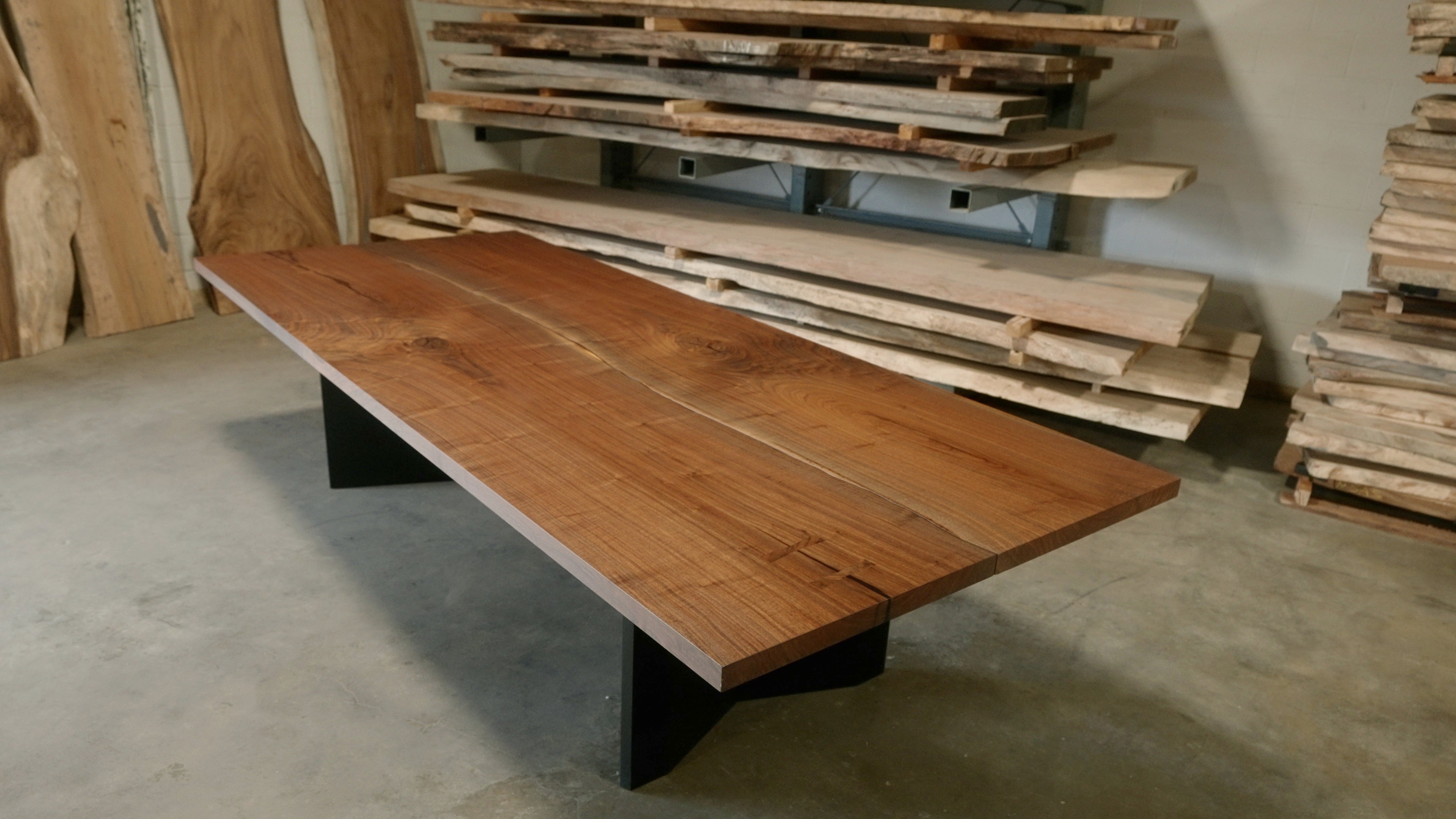 Rooted Black Walnut Conference Table