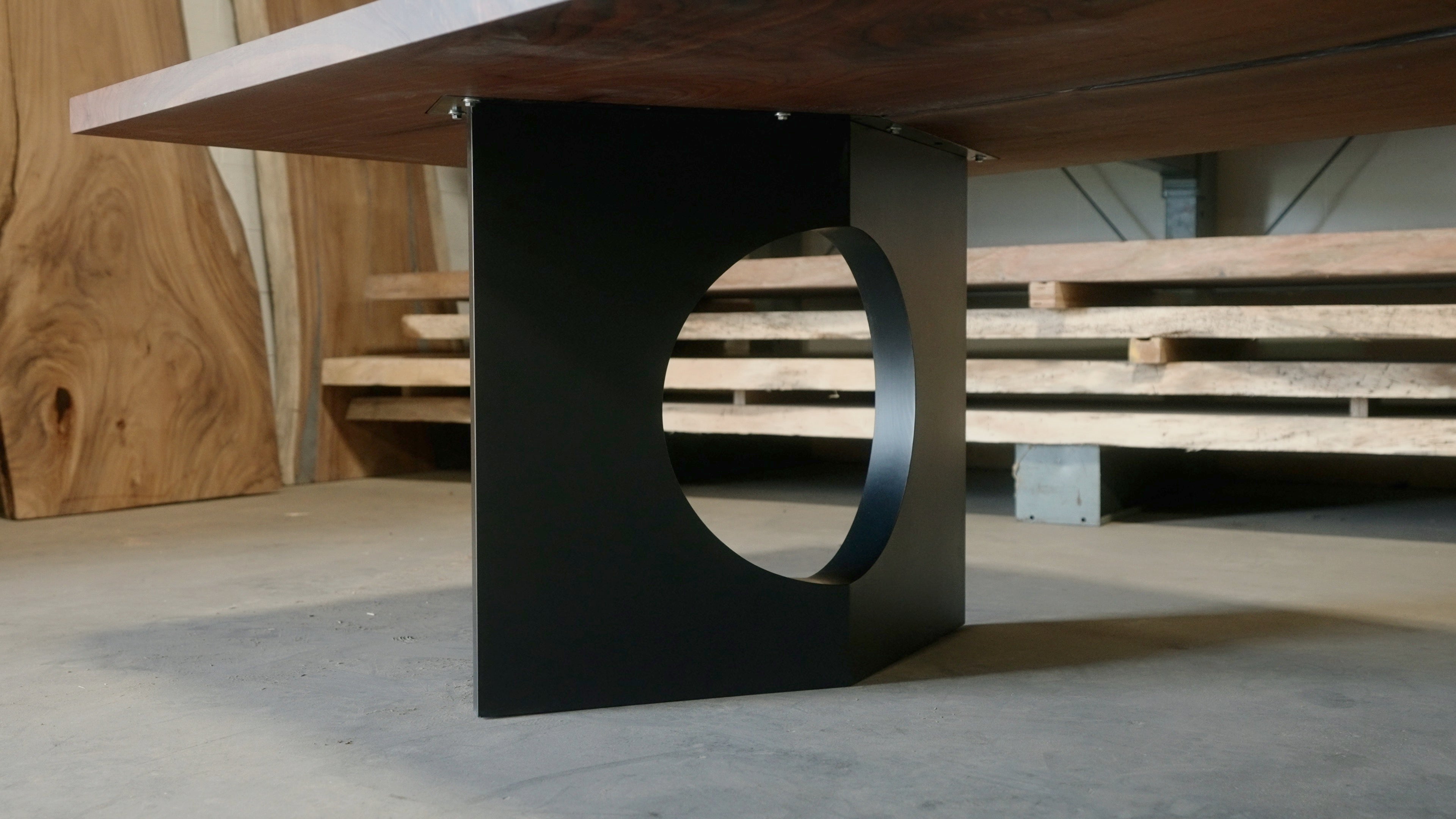 Rooted Black Walnut Conference Table