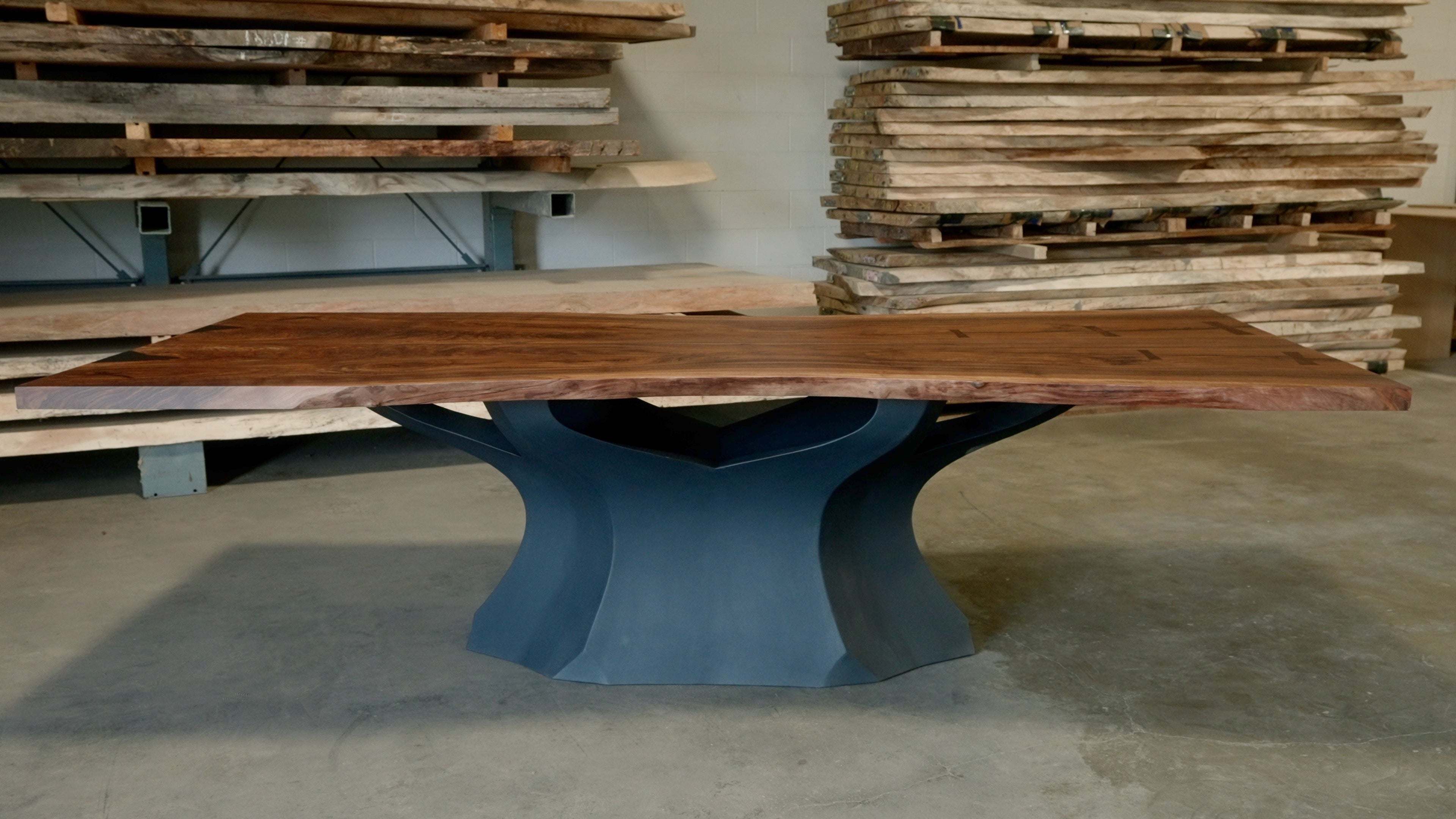 Rooted Walnut Dining Table 
