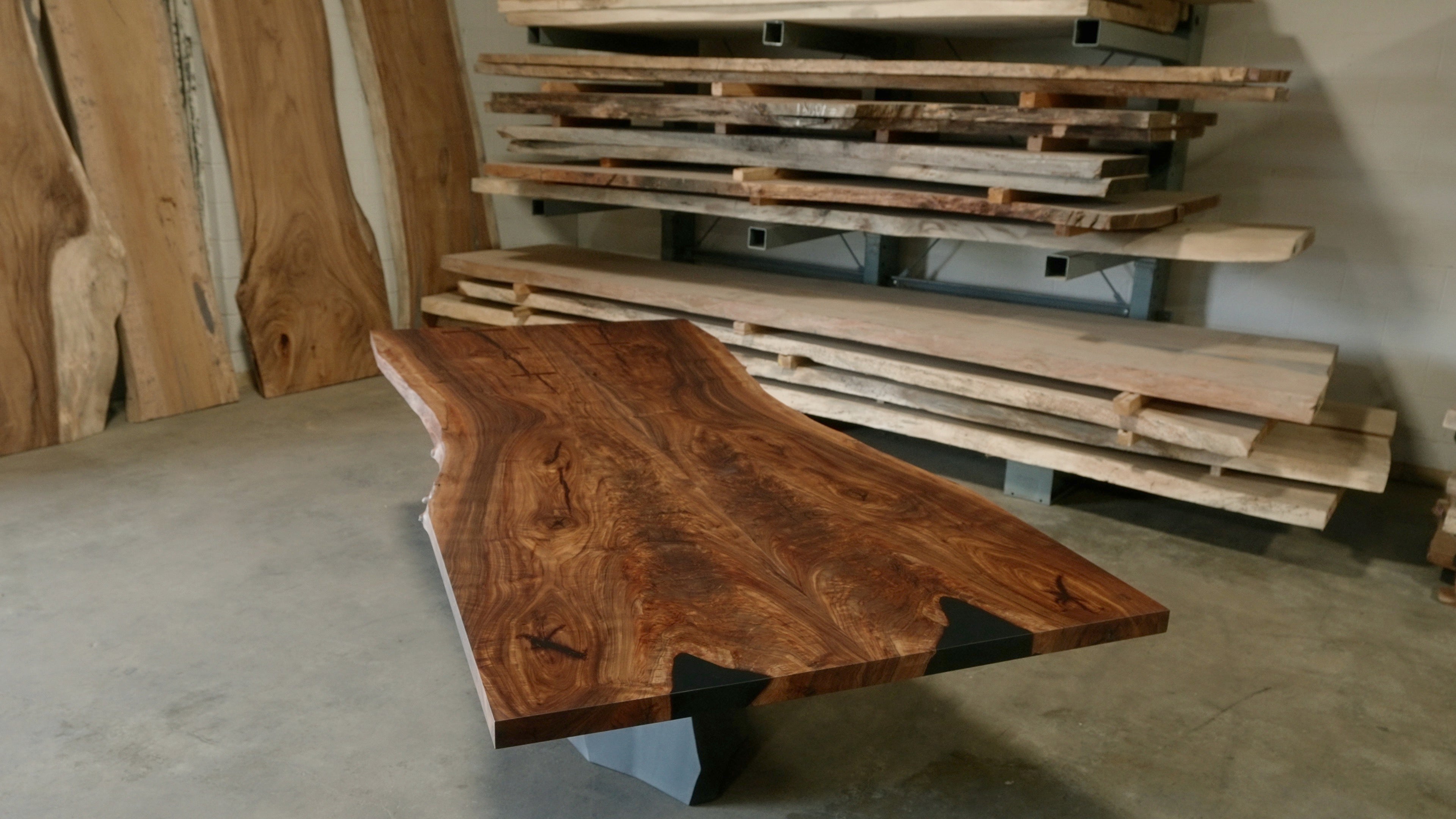 Rooted Walnut Dining Table 